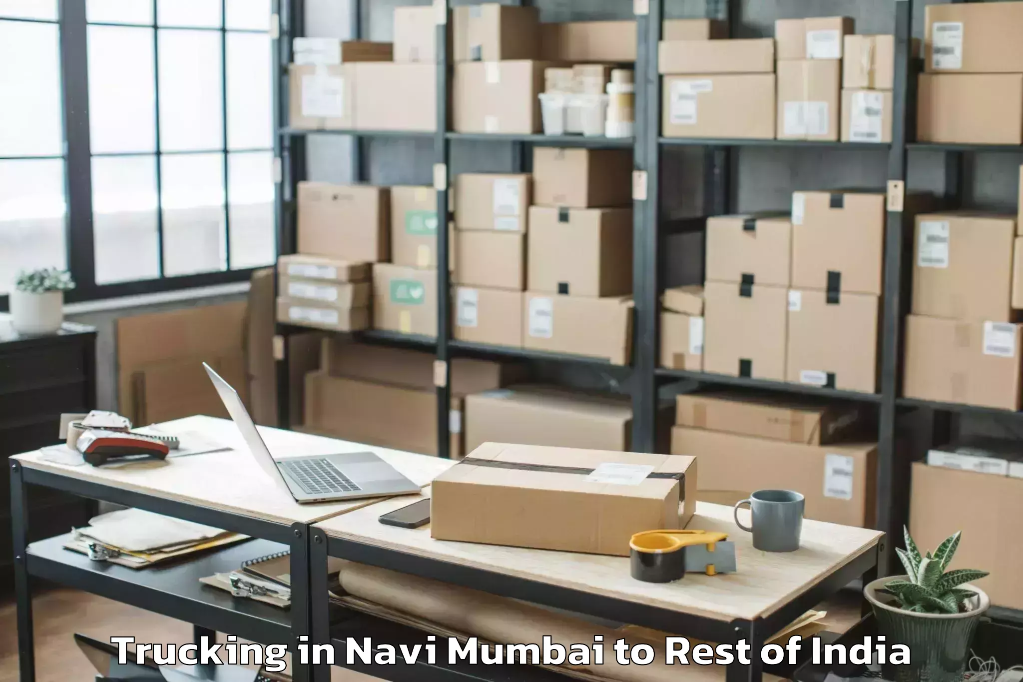 Book Navi Mumbai to Thurkapally Trucking Online